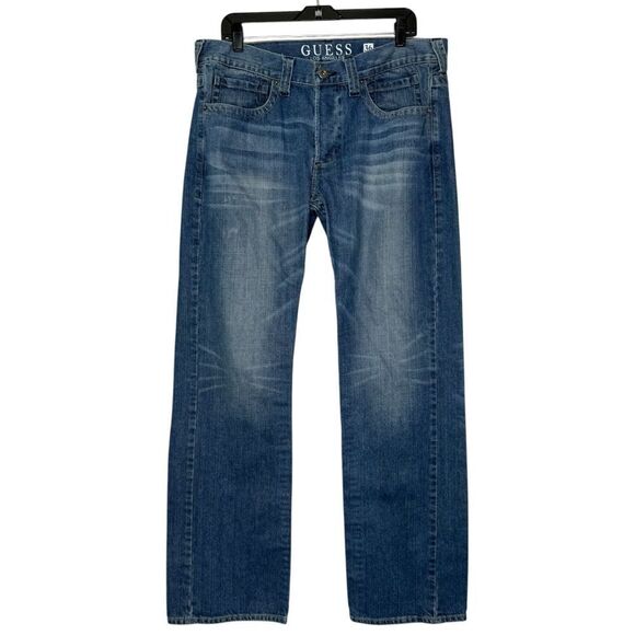 |EUC| GUESS Pasadena Straight Leg Button Fly Jeans (36x32) - Picture 1 of 9